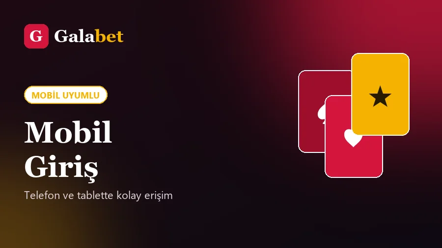 Galabet mobil giriş ve mobil uyumlu arayüz görseli